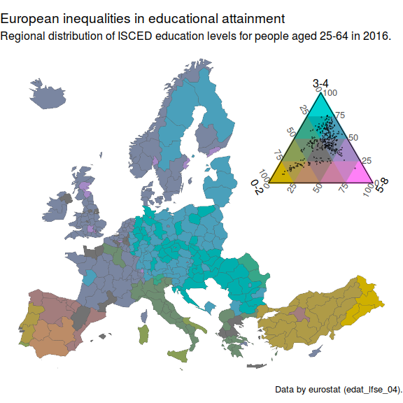 Choropleth maps with tricolore (Schöley 2018)